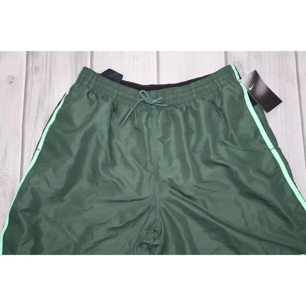 NEW Nike Men's Swim Diverge Liner Volley Shorts 9 in Green, Large Camp Hike